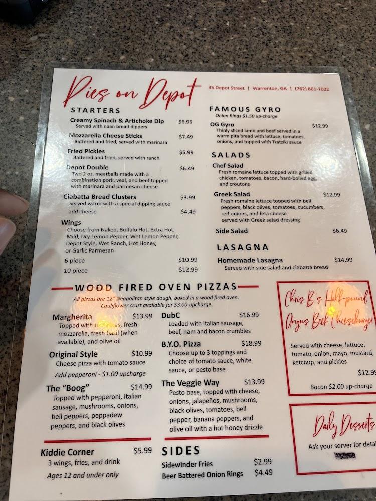 PIES on DEPOT Menu image 4